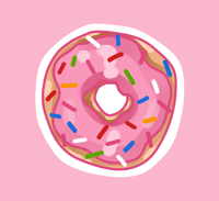 doughnut sticker