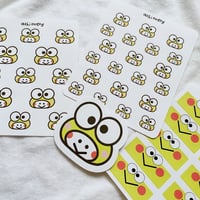 Image 2 of Keroppi x blob stickers