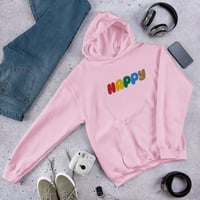 Image 3 of HAPPY Unisex Hoodie