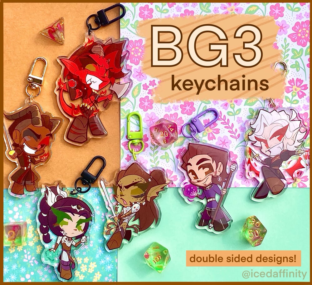 Image of BG3 Keychains