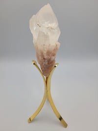 Image 13 of Pineapple Quartz Crystal Flower Cluster with 6" Gold Stand - 6 Styles