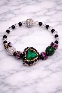 Image 3 of Sparkling Jade Sweetheart Bracelet 