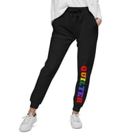Image 1 of Rainbow QUILTER  LUX Unisex fleece sweatpants