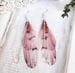 Image of Large Pink Ethereal Earrings