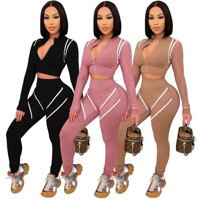 Two piece crop top set