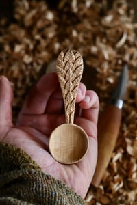 Image 1 of . Falling Leaves Coffee scoop .