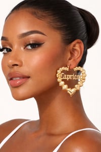 Image 1 of Yellow Gold Zodiac Earrings