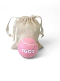 Image 2 of Personalized Tennis Ball Toy - Baby Pink