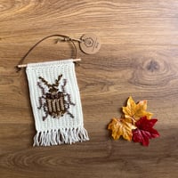 Crochet Shield bug tapestry