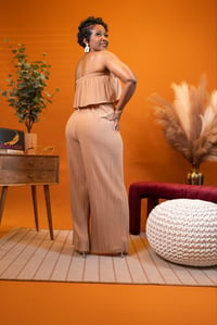 Image 2 of Pleated Off-Shoulder Jumpsuit 