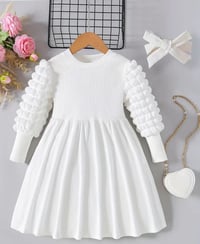 White About Popped Time Dress