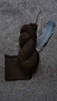 Image 2 of Harting Black DOUBLE KNIT Semi Worsted Spun Yarn - Dark Brown 