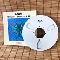 Image 1 of Akai R-10M • 10” Empty Metallic Reel with box • 1980s made in Japan