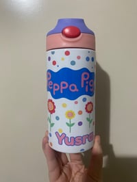 Image 1 of Peppa pig 12oz stainless drink bottle 