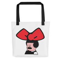 Image 2 of Love’s Savage Fury Big Bow Tote Bag by Mark Newgarden