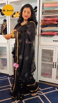 Image 2 of Pure Soft Georgette Saree with Unstitched Blouse