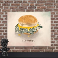 Image 1 of Canvas Print Stay Hungry