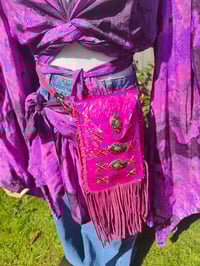 Image 3 of Porto co ord set - frilly wrap skirt and top 6-14 uk Purple pink