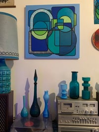 Image 4 of Gravitational Pull ’acrylic painting on wood panel 70cm x 70cm