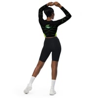 Image 9 of Thought Provoker Recycled Long-Sleeve Crop Top