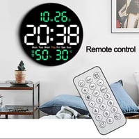 Image 13 of LED Wall Clock with Weather and Day Indicator