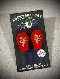 Image 3 of Select Large Coffin Earrings 