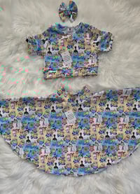 Image 1 of Minions crop top and skirt 