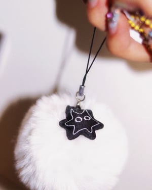 silly tiny mister man keychain POM POM