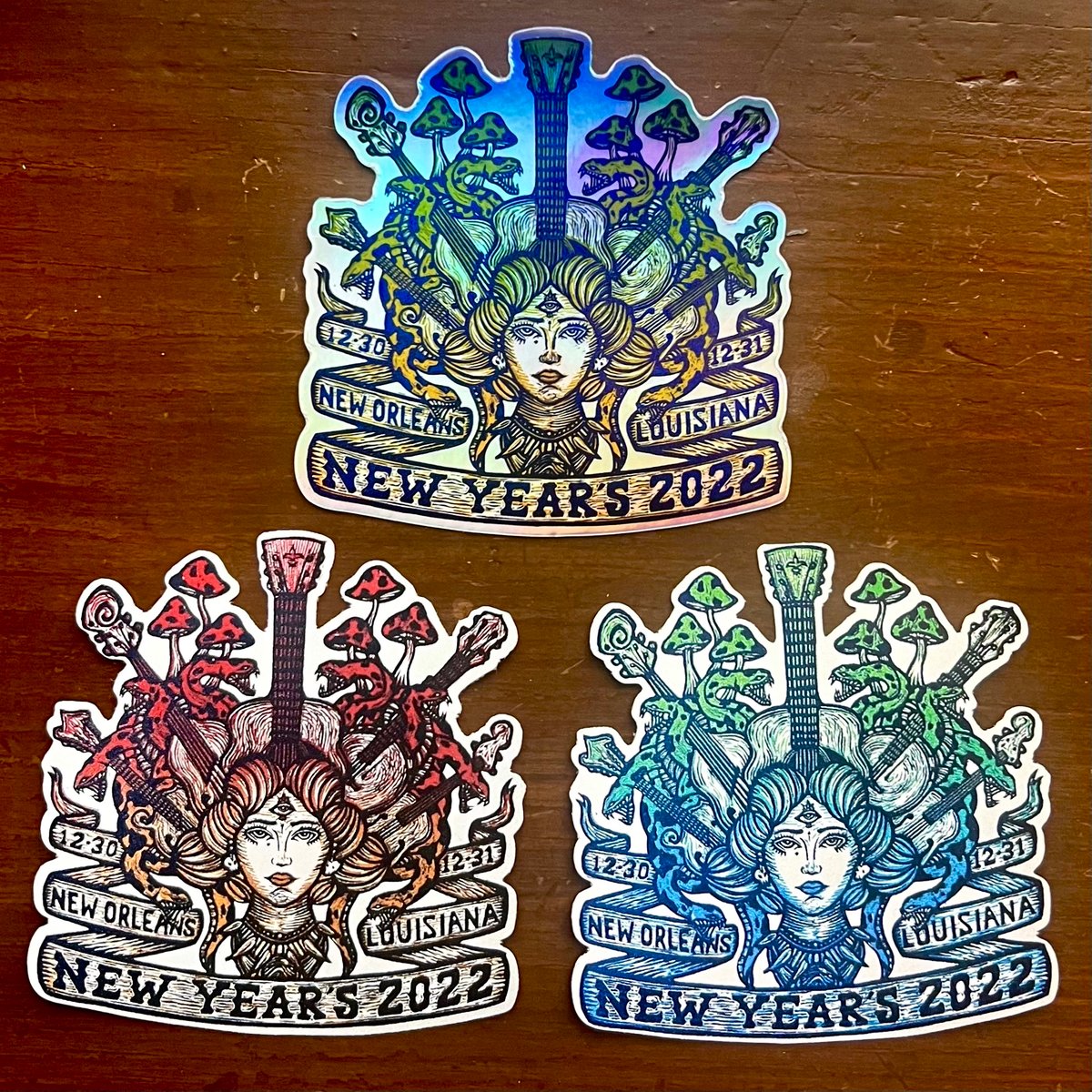 NOLA NYE Sticker pack Party Time Design