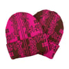 Slinky2020 - Reversible Beanie (Pink/Brwon)