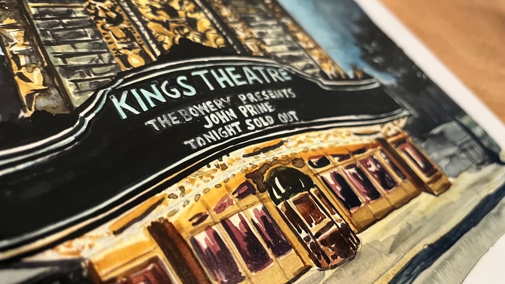 King’s Theater John Prine print