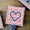 Heart Valentine's Day Cross Stitch PDF Pattern