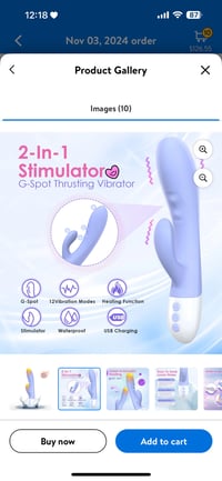 Image 2 of Rabbit Vibrator with Heating 