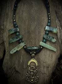 Dragon Prehnite necklace 