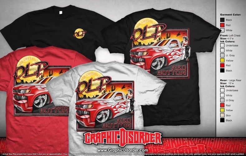 Image of Red Bottom Chevy T-Shirt 