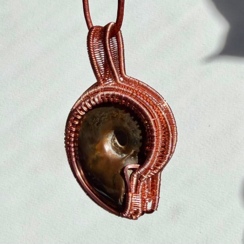 Image of Double-Sided Ammonite Pendant