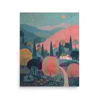 Image 3 of Country Landscape Folk Print