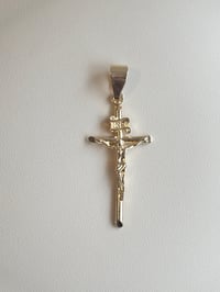 Image 1 of 14k EP Small Cross (Pendant Only)