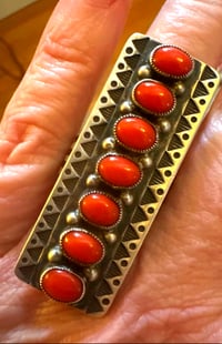 Image 2 of Calvin Martinez coral ingot long ring