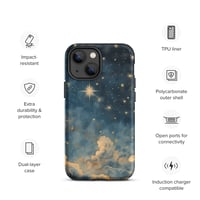 Image 21 of Celestial Night Sky Stars and Clouds Painting Tough Case for iPhone®