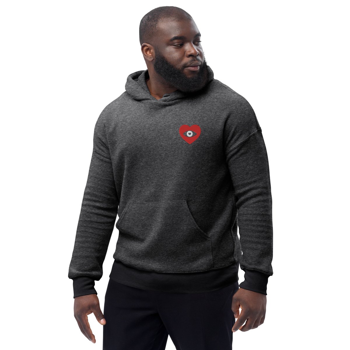 Image of Unisex sueded fleece hoodie
