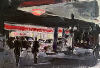 Women at the gas station