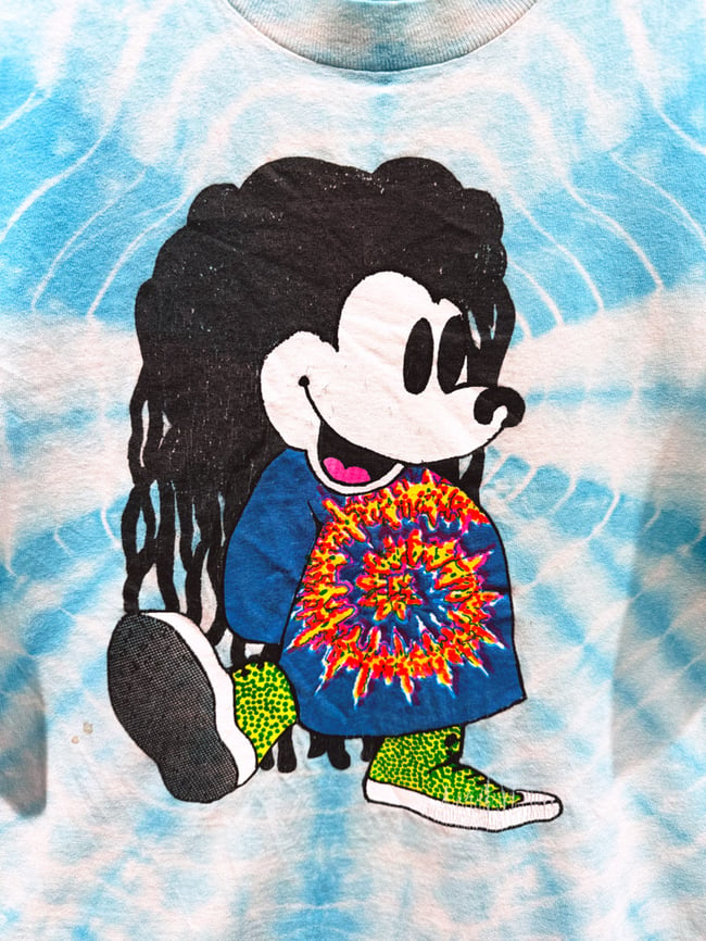 Grateful Dead 80s Trippy Mickey Lot T-Shirt - Size L