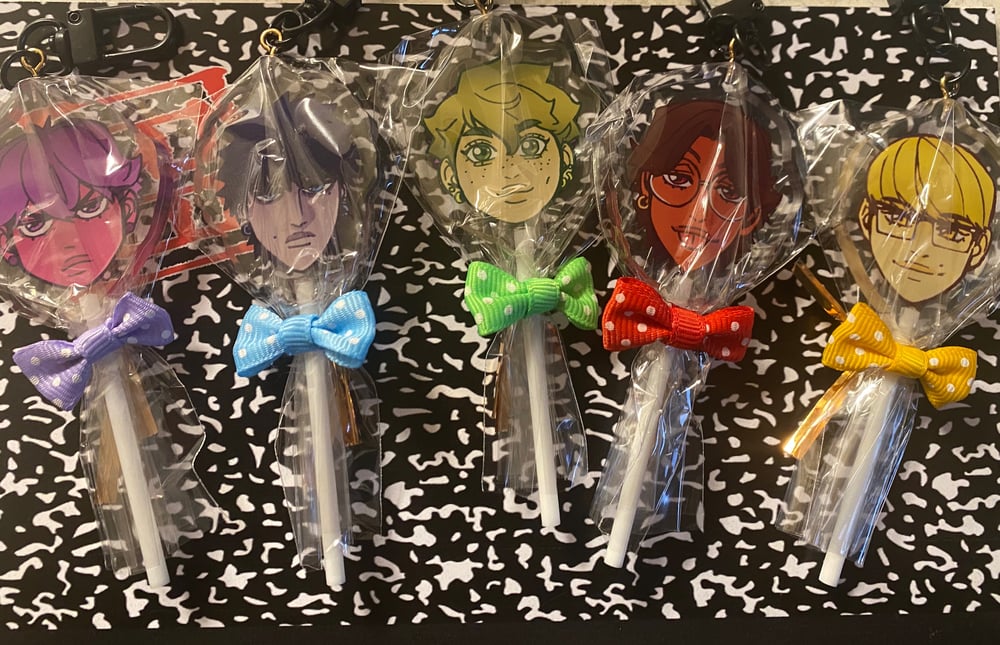Sunshower Lollipop Keychain 