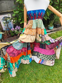 Image 3 of Patchwork multi colour mini dress / skirt 