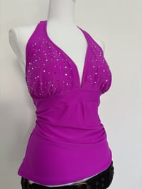 Image 2 of Vintage pink halter top // XL
