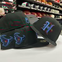 Image 2 of New Era 59Fifty Black- Team Color