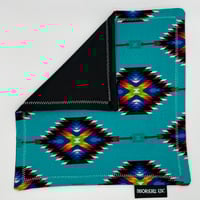 Image 3 of Abstract - Turquiose Aztec