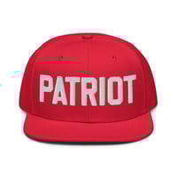 Image 1 of PATRIOT Red and White Snapback Hat from PatriotsCo.com