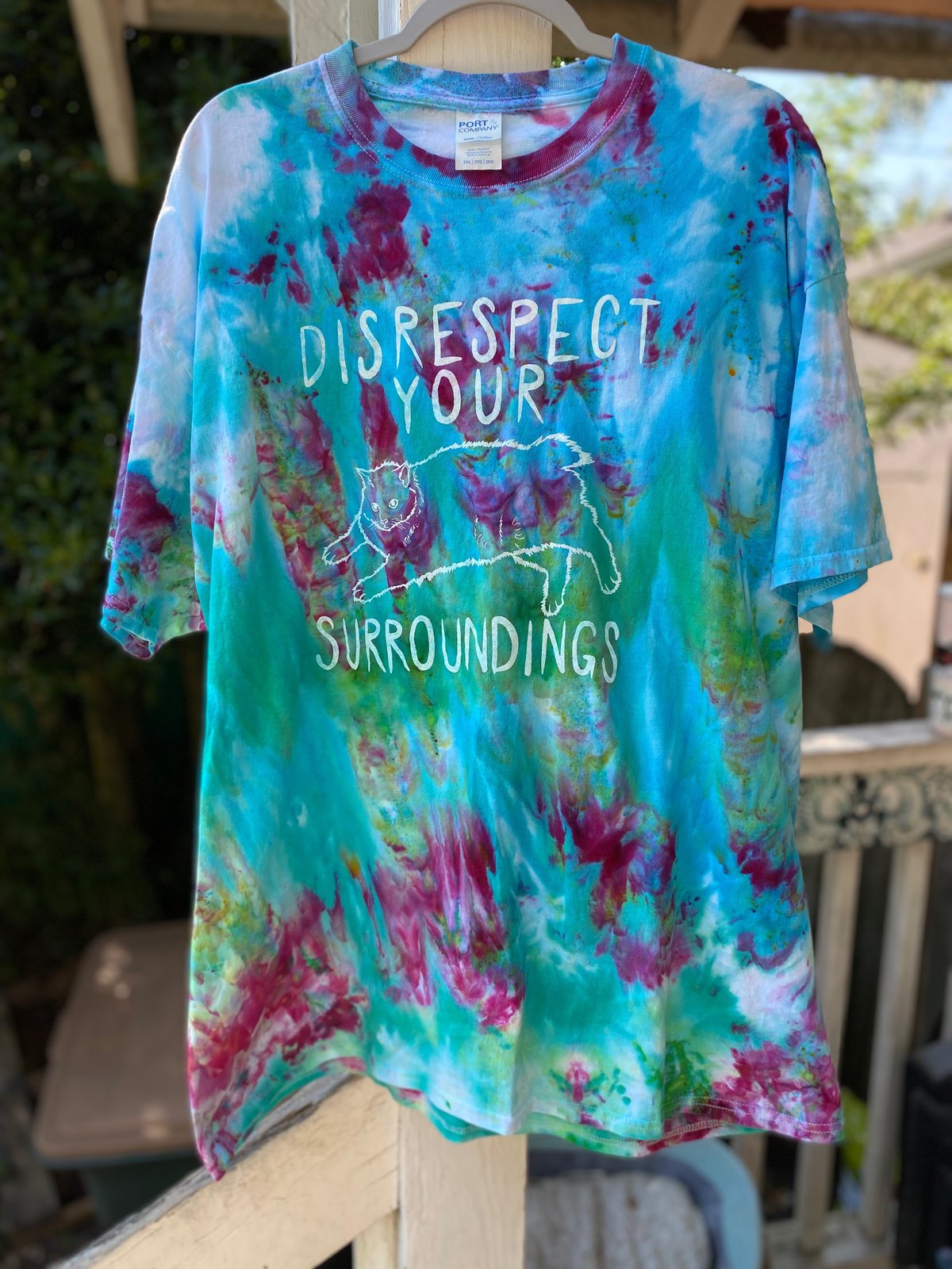 Image of 2XL Disrespect Your Surroundings Tie Dye Shirt 1